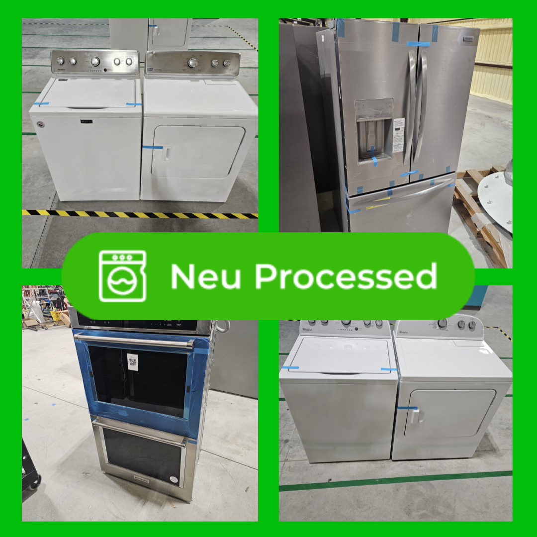 #1286 Liquidation Half Truckload of 22 Neu Processed Appliances in Texas
