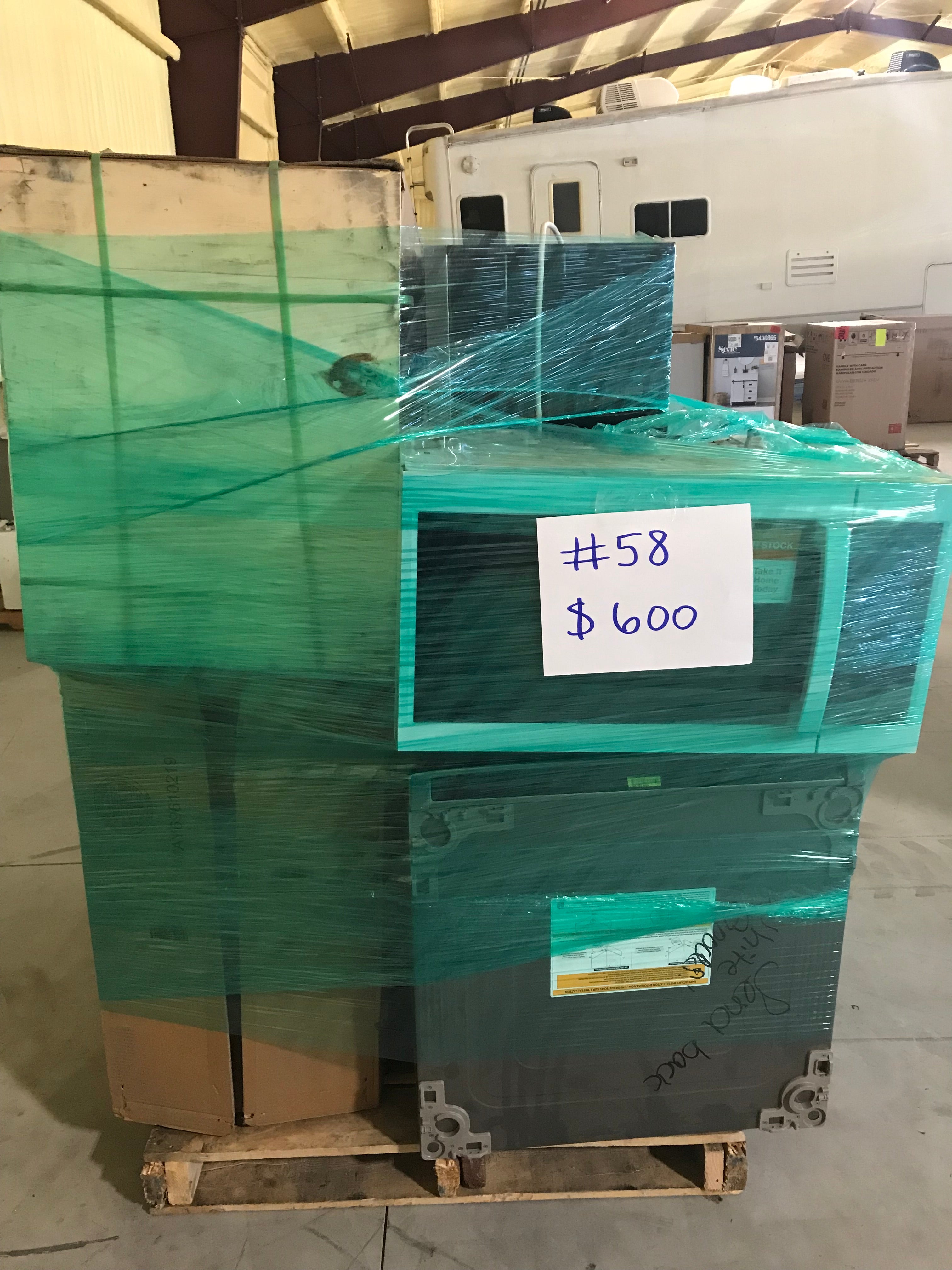 Pallet 58 - Laundry Pedestal, Microwaves,