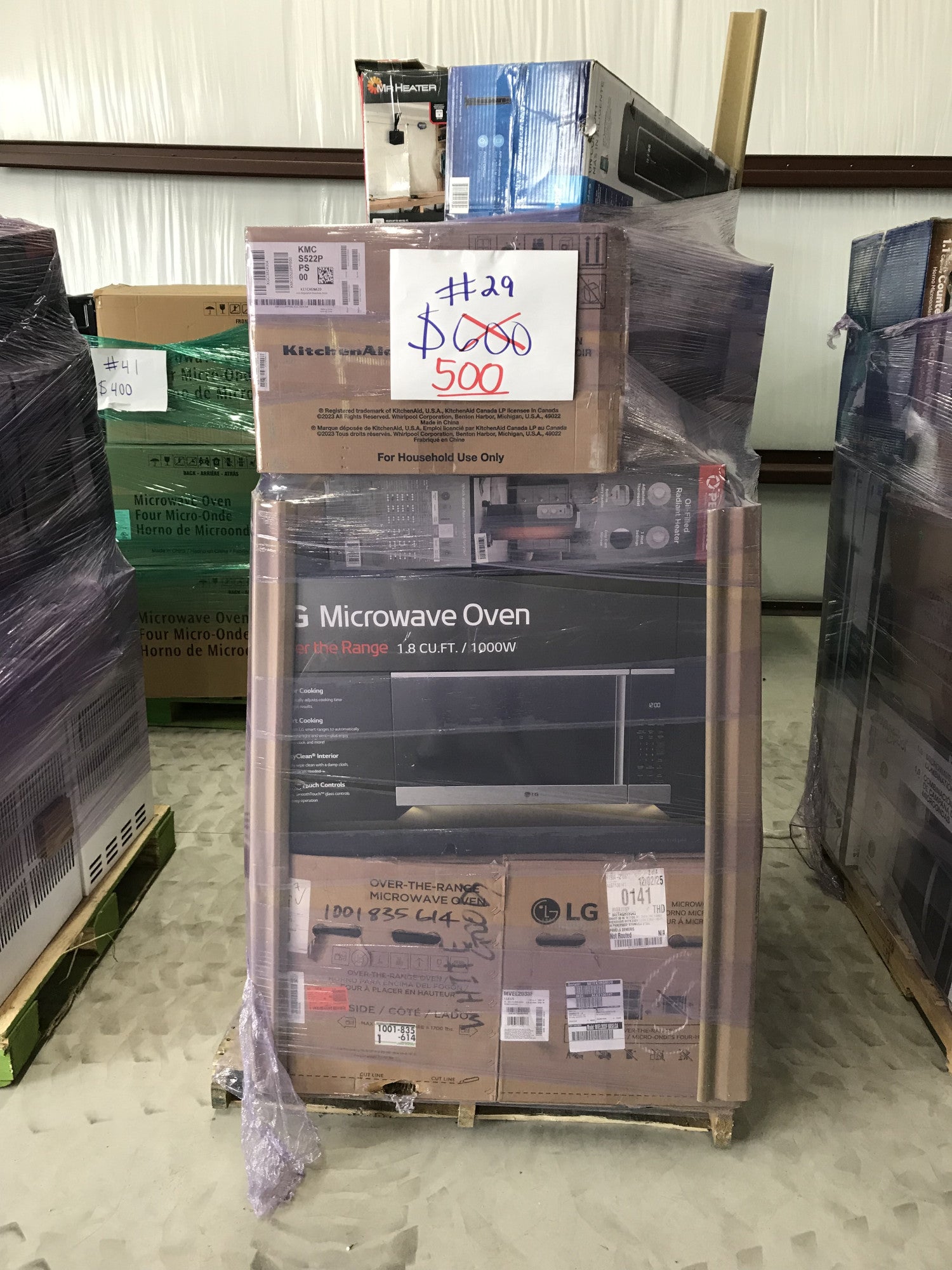 #29 Wholesale Pallet | 14 Customer Return Counter Top, Over the Range, Heaters