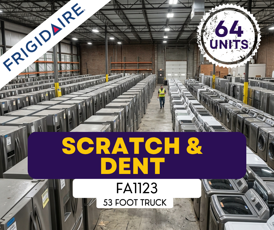 # FA1123 Liquidation Full Truckload of 64 Scratch and Dent Appliances in Easley, South Carolina