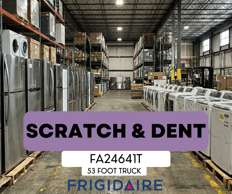 #FA24641T Liquidation Full Truckload of 50 Scratch and Dent Appliances in Texas