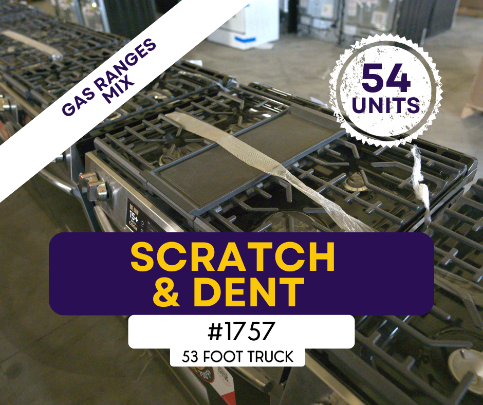 #1757 Liquidation Full Truckload of 54 Scratch and Dent Appliances in Ontario CA
