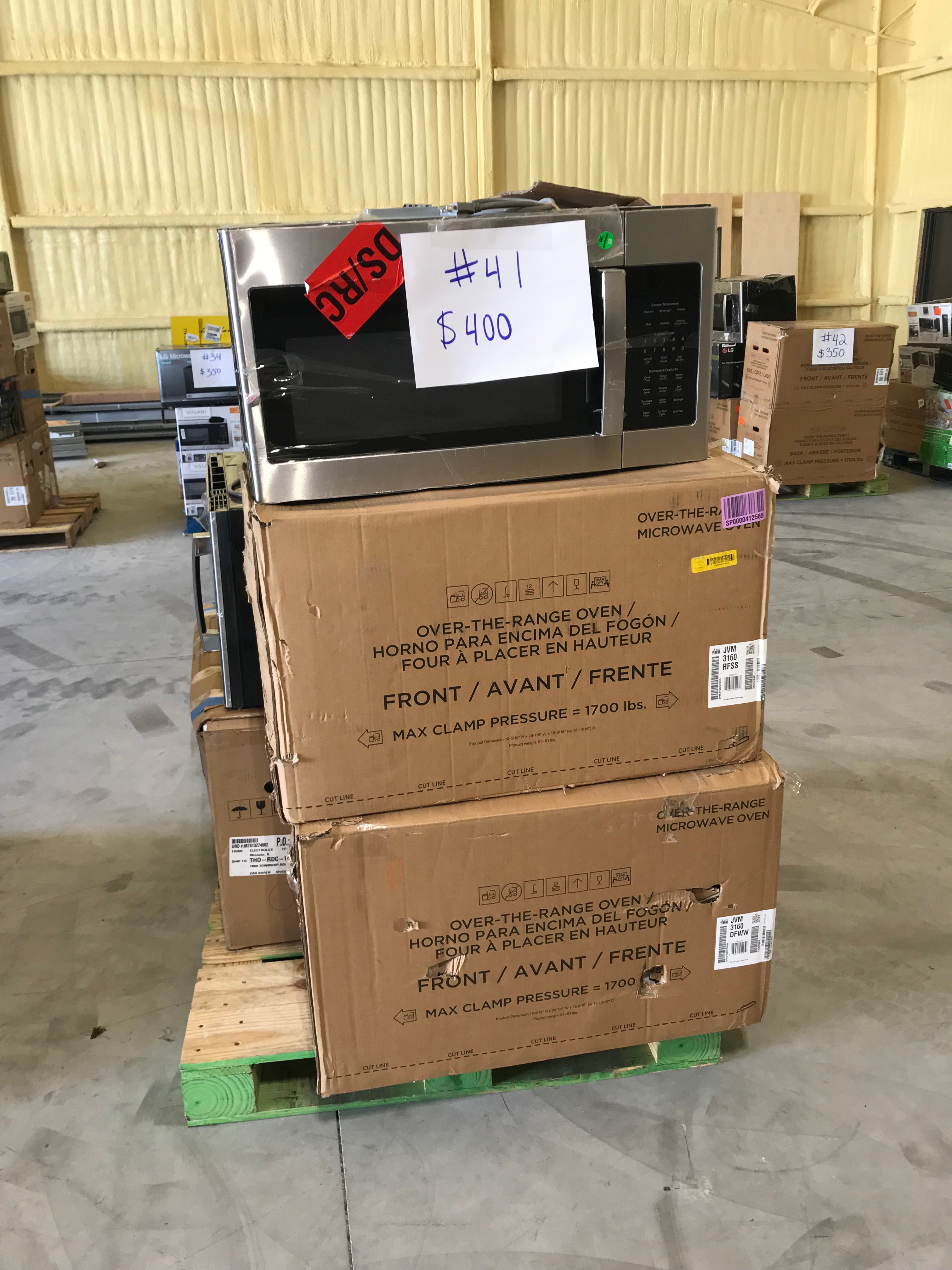 Pallet 41 - OTR Microwaves