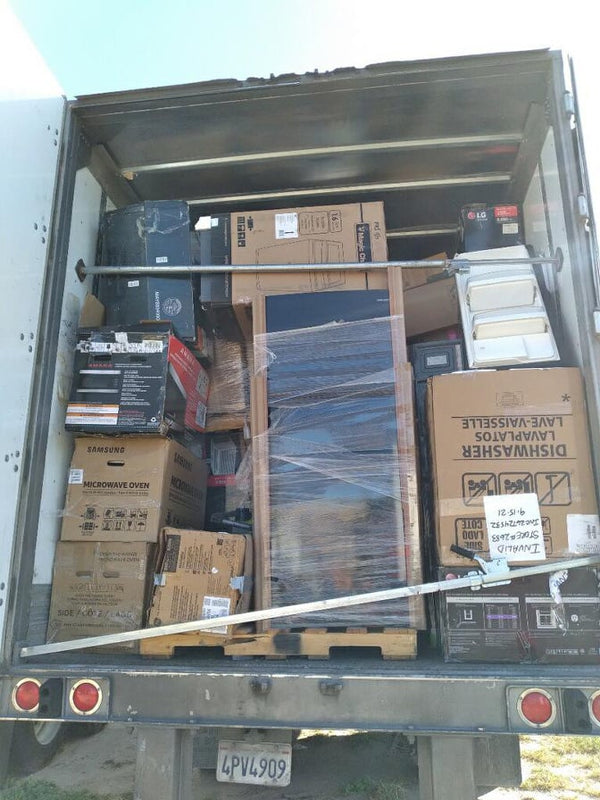 Full Truckload (over 100 items) of customer return, used and scratch and dent appliances.