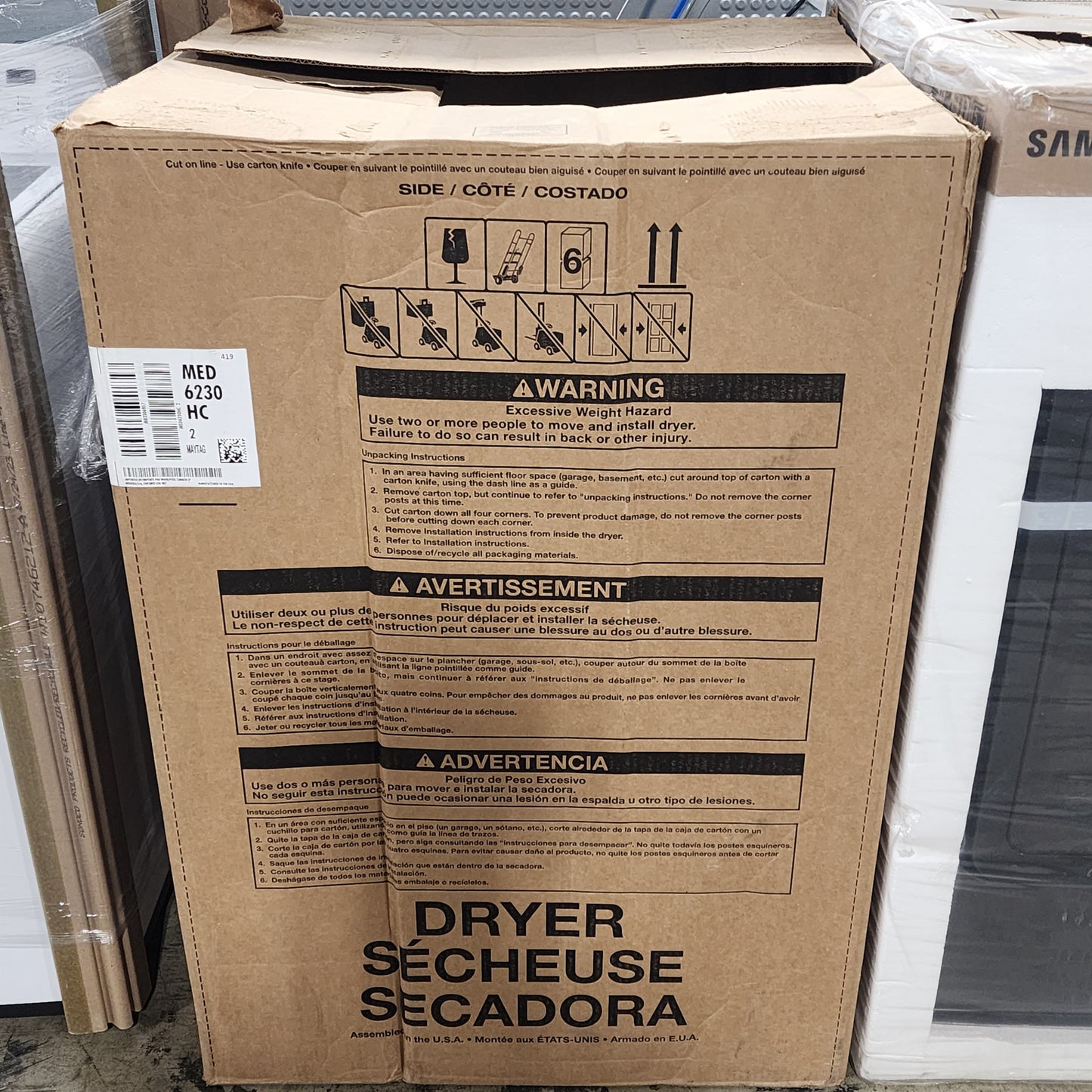 #1176 Liquidation Half Truckload of 25 Scratch and Dent Appliances in South Carolina - Saco