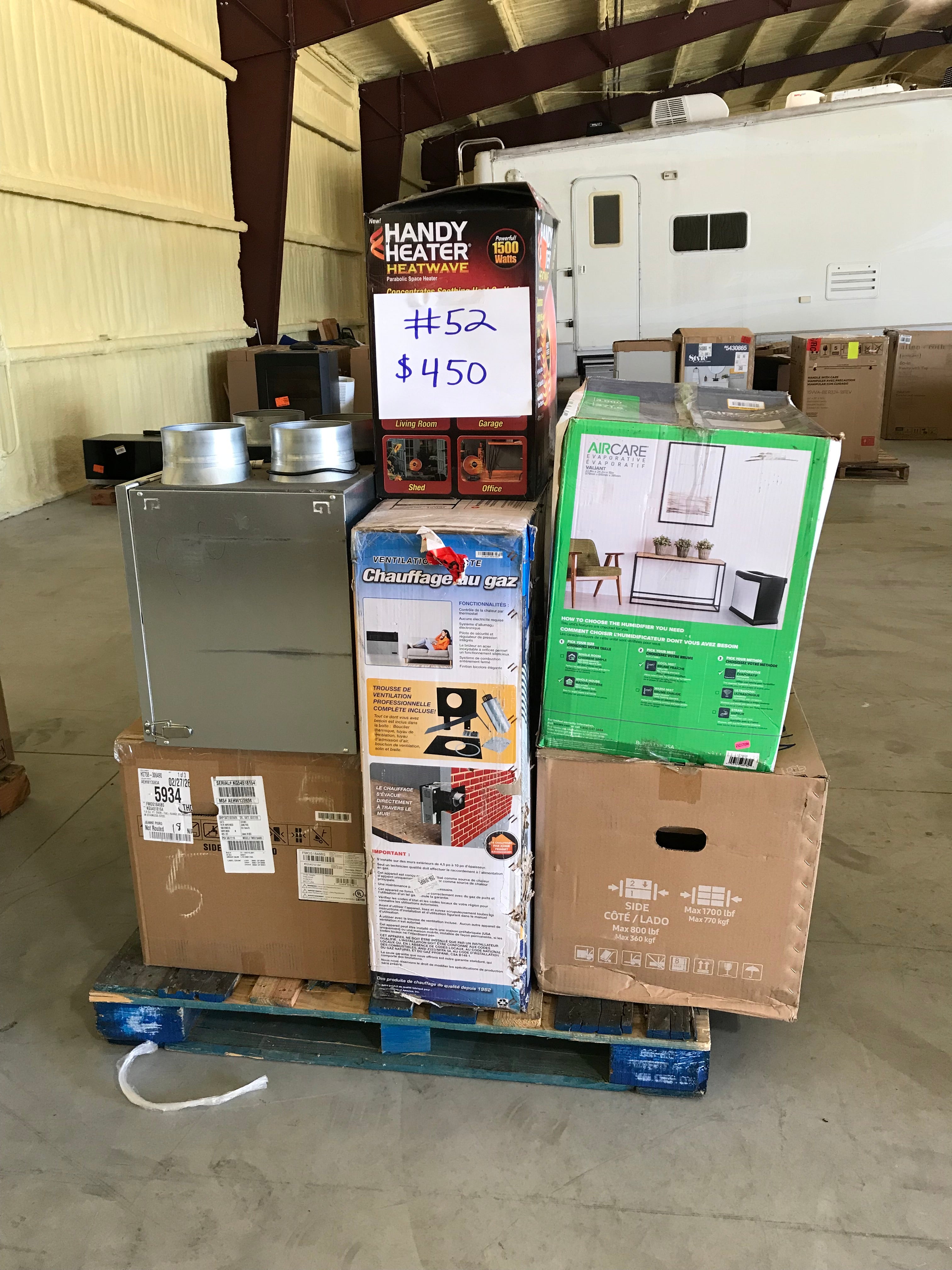 Pallet 52 - Panasonic Exhaust Fan - Mixed appliances