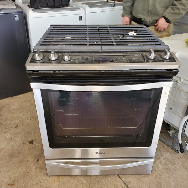 Another High-end Whirlpool Gas Slide in Range from our Salvage appliance program.