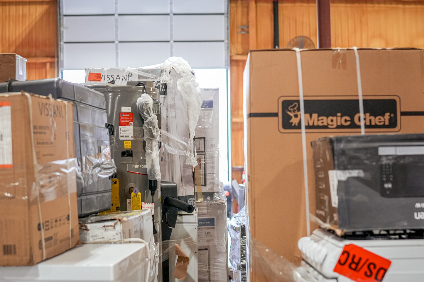 wholesale scratch and dent appliance example truckload