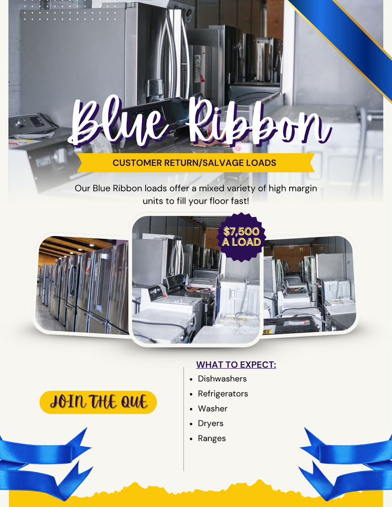 #Blue Ribbon Liquidation Full Truckload of Customer Return Appliances in Philadelphia  PA