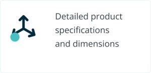 Detailed product specifications and dimensions