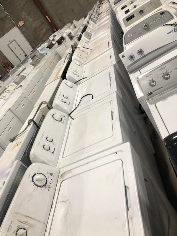 Our wholesale members gain access to buy Haul away appliances like these used washers and dryers.