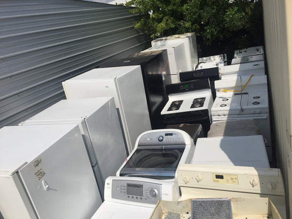 Hauled away used appliances we sell in bulk to the public.