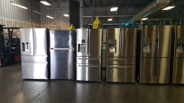 Samsung scratch and dent refrigerators sold by the truckload.