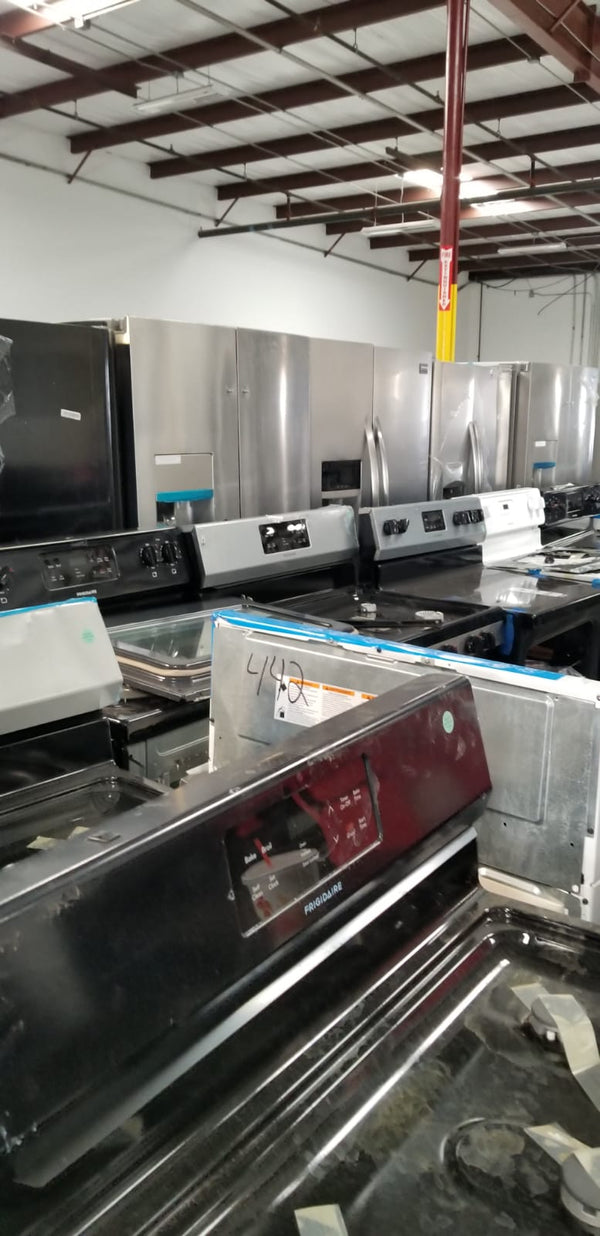 Semi trucks are filled with Frigidaire liquidated scratch and dent appliances and shipped to our buyers.