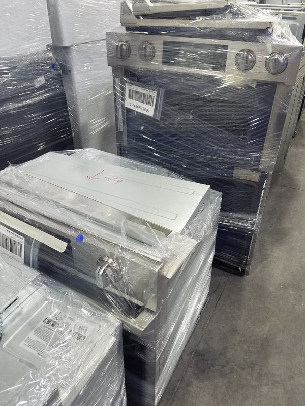Samsung scratch and dent wall ovens -Pictured- part of this scratch and dent truckload order.