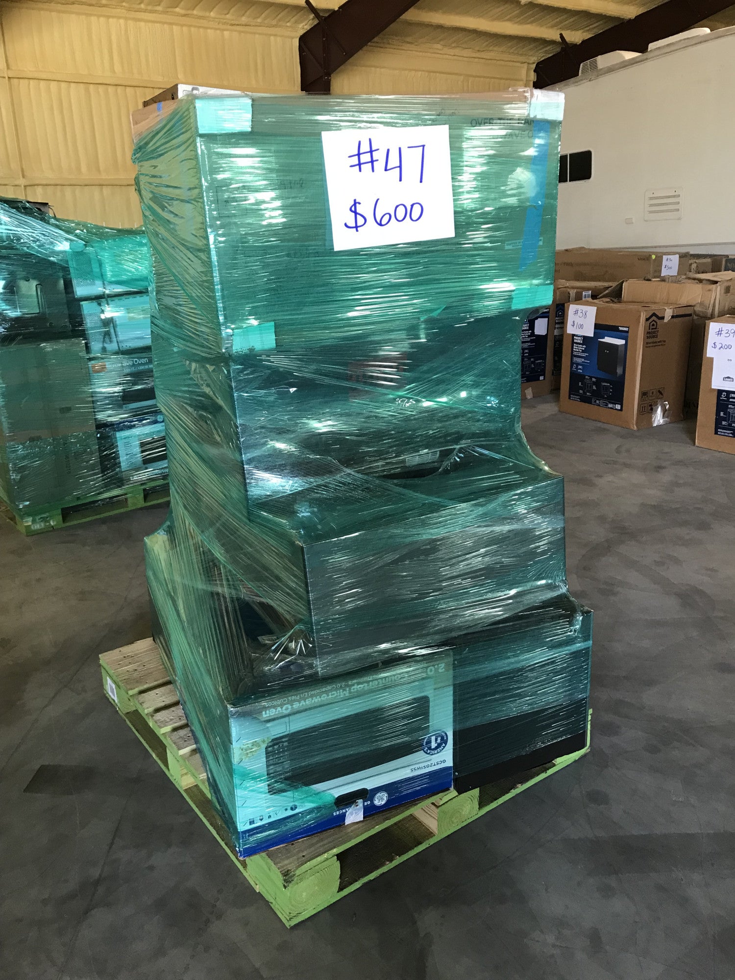 #47 Wholesale Pallet | 8 Customer Return Over the Range, Counter Top