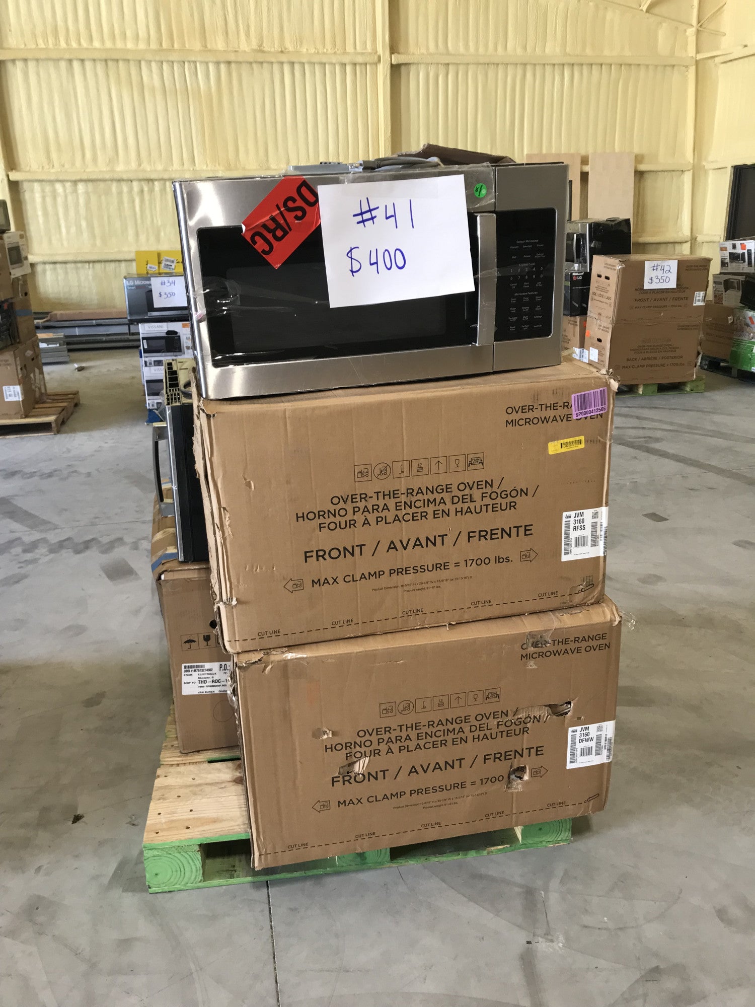 #41 Wholesale Pallet | 6 Customer Return Over the Range