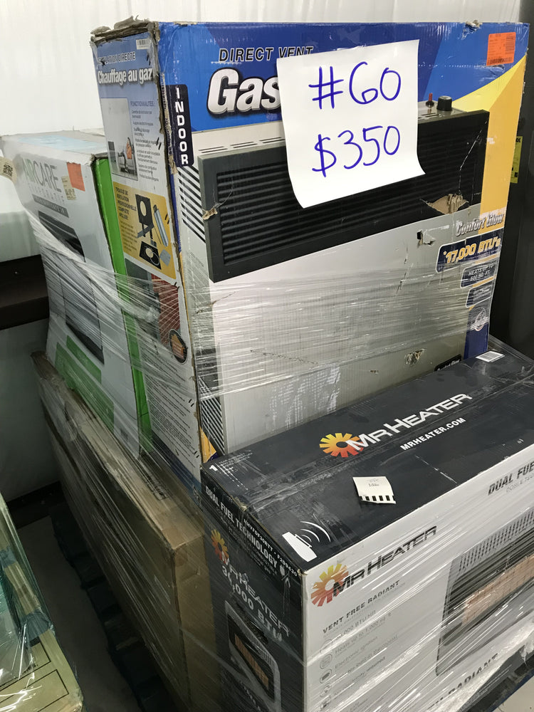 #60 Wholesale Pallet | 6 Customer Return Over the Range, Heaters, Humidifiers