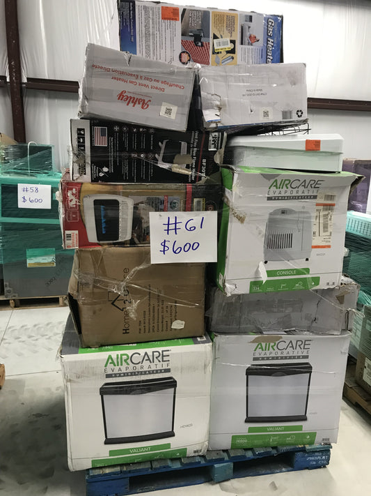 #61 Wholesale Pallet | 14 Customer Return Humidifiers, Heaters, Miscellaneous
