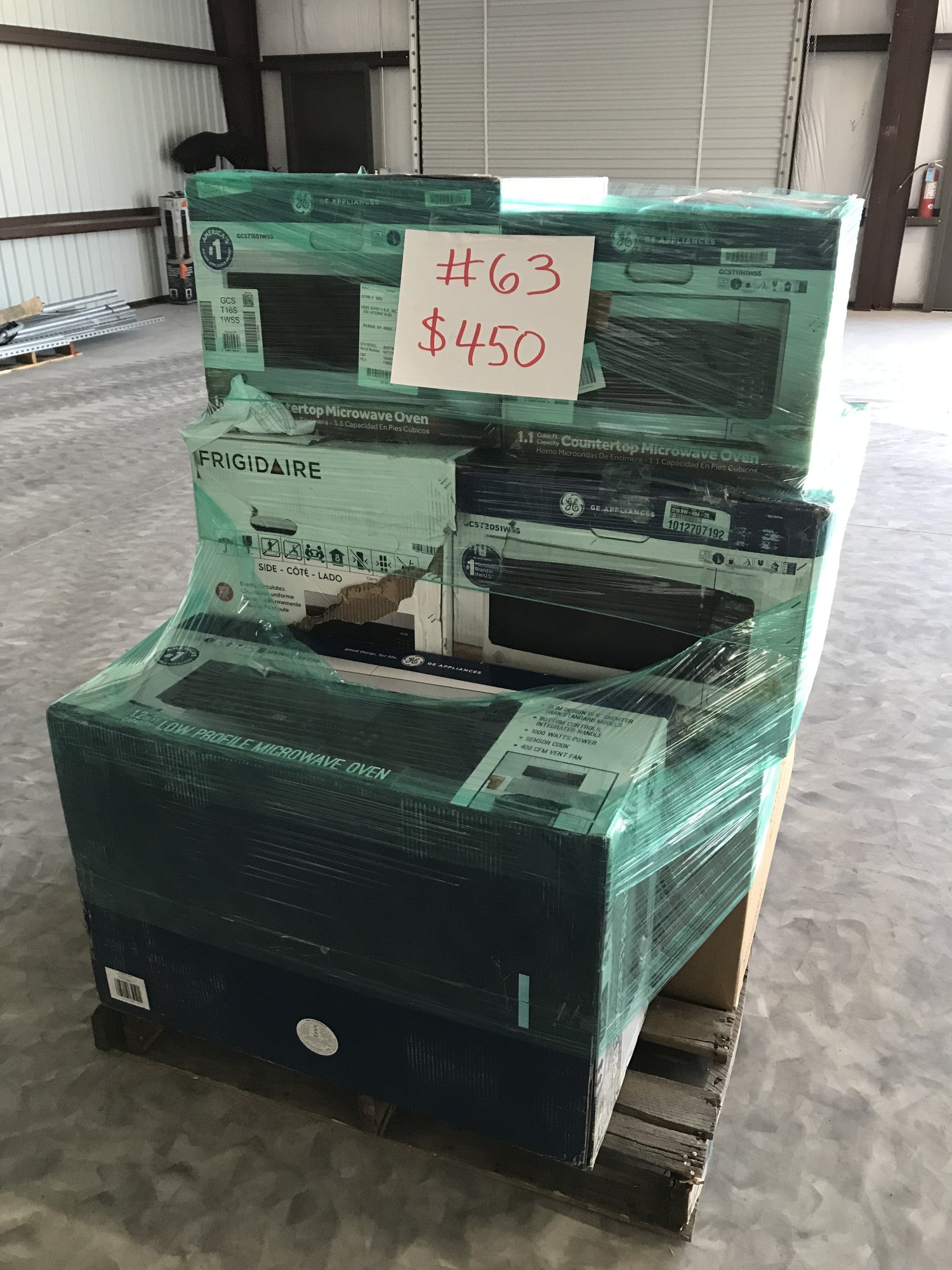 #63 Wholesale Pallet | 8 Customer Return Over the Range, Counter Top