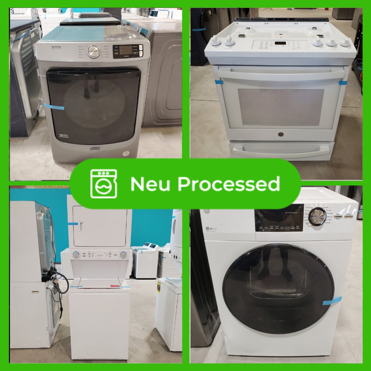 #1209 Liquidation Half Truckload of 12 Neu Processed Appliances in Texas