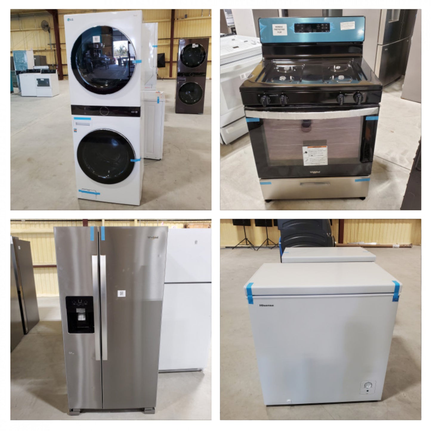 #1216 Liquidation Half Truckload of 14 Neu Processed Appliances in Texas