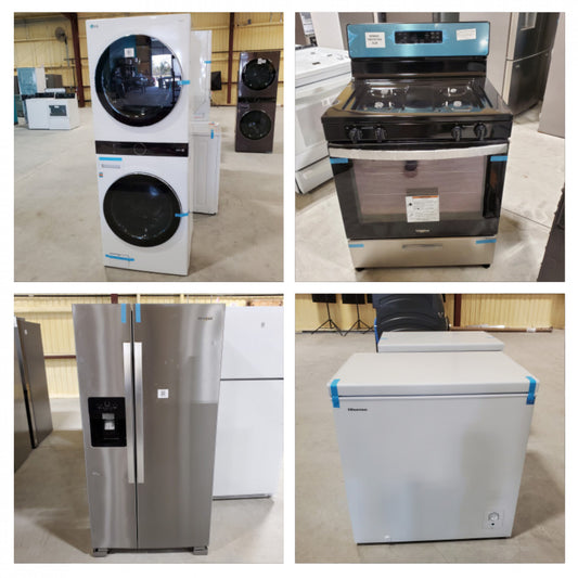 #1216 Liquidation Half Truckload of 14 Neu Processed Appliances in Texas