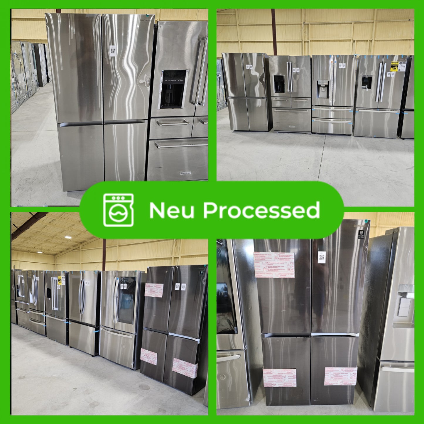 #1188 Liquidation Half Truckload of 8 Neu Processed Appliances in Texas