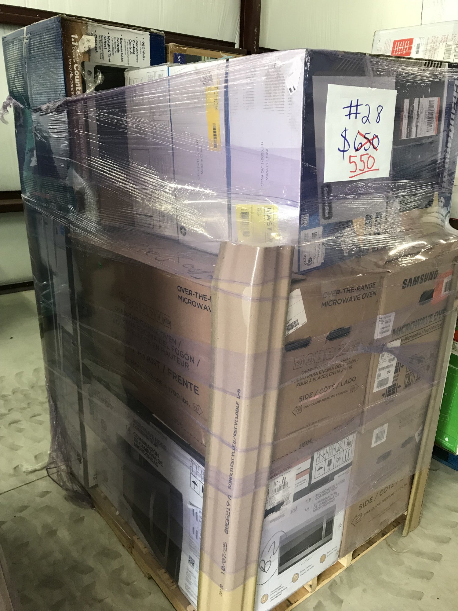 #28 Wholesale Pallet | 9 Customer Return Heaters, Dehumidifiers, Counter Top, Over the Range, Miscellaneous