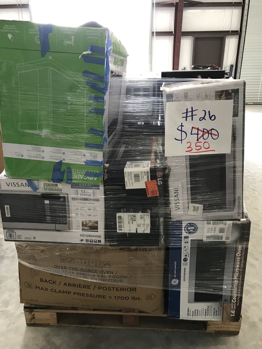#26 Wholesale Pallet | 11 Customer Return Over the Range, Counter Top, Humidifiers