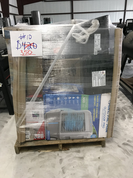 # 10 Wholesale Pallet | 11 Customer Return Window Units, Humidifiers, Dehumidifiers, Portable Units, Accessories, Hood