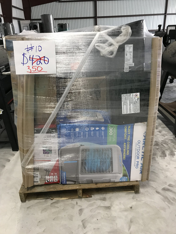 # 10 Wholesale Pallet | 11 Customer Return Window Units, Humidifiers, Dehumidifiers, Portable Units, Accessories, Hood