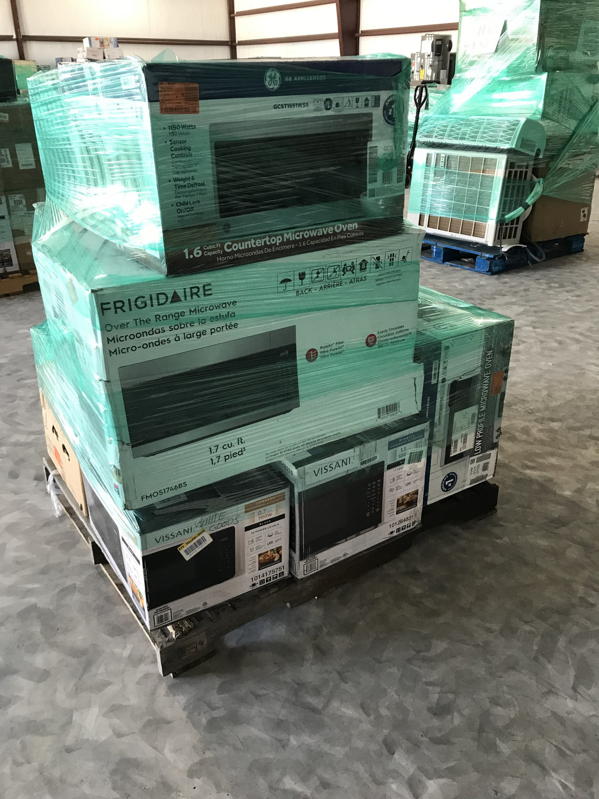 #63 Wholesale Pallet | 8 Customer Return Over the Range, Counter Top