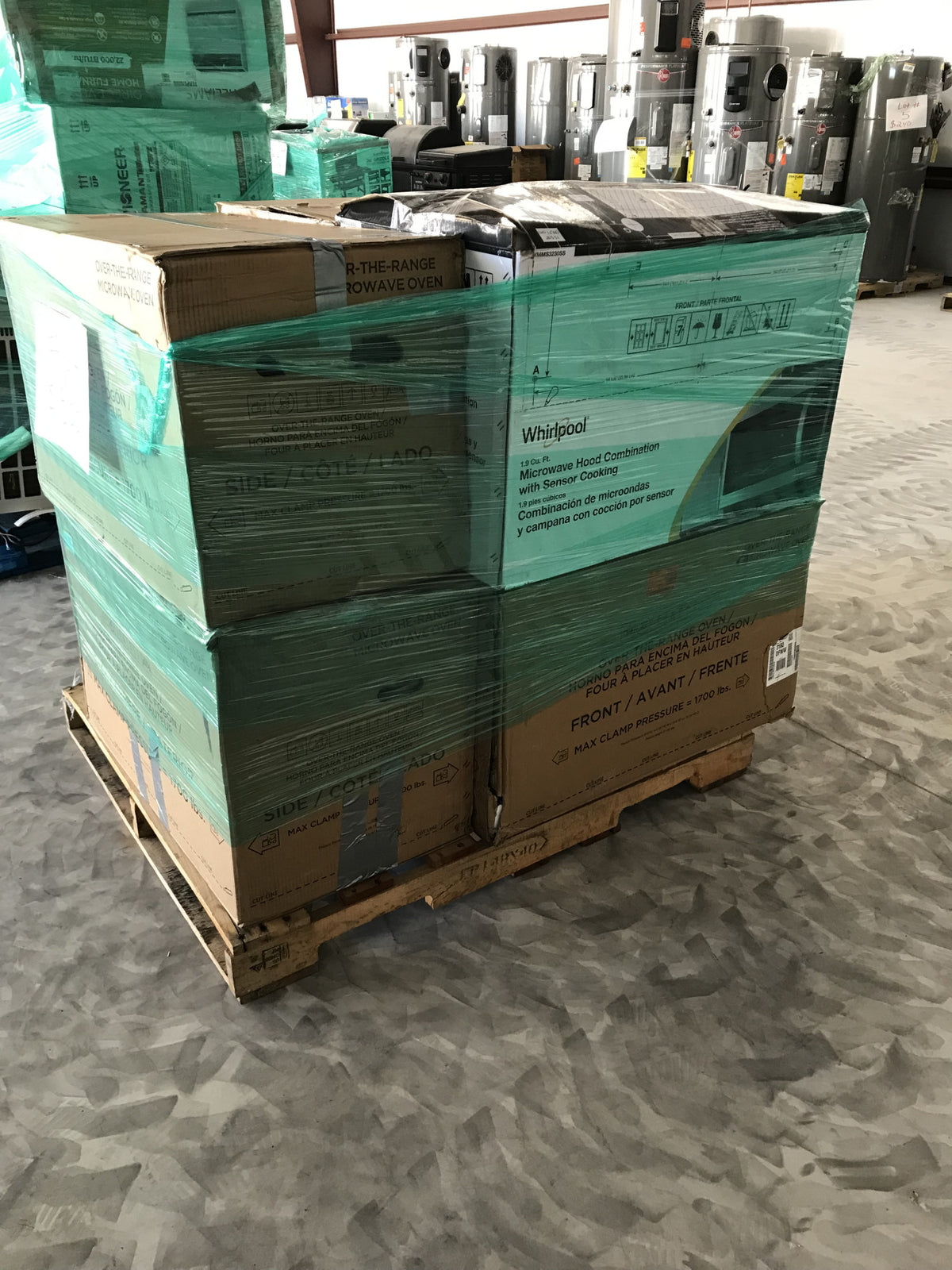 #64 Wholesale Pallet | 6 Customer Return Over the Range, Counter Top