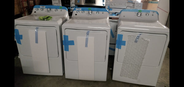 Liquidation GE scratch and dent electric dryers by the truckload.