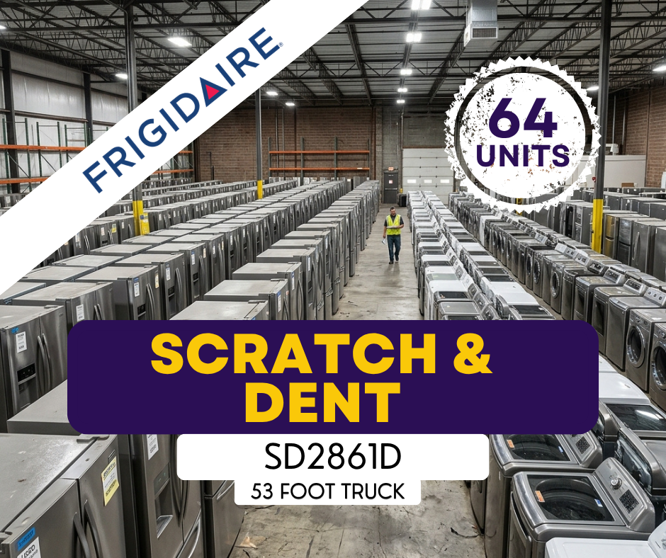 #SD2861D Liquidation Full Truckload of 64 Scratch and Dent Appliances in Ontario CA