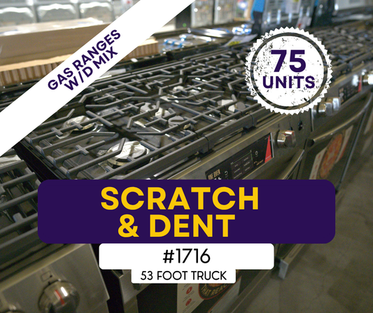 #1716 Liquidation Full Truckload of 75 Scratch and Dent Appliances in Texas
