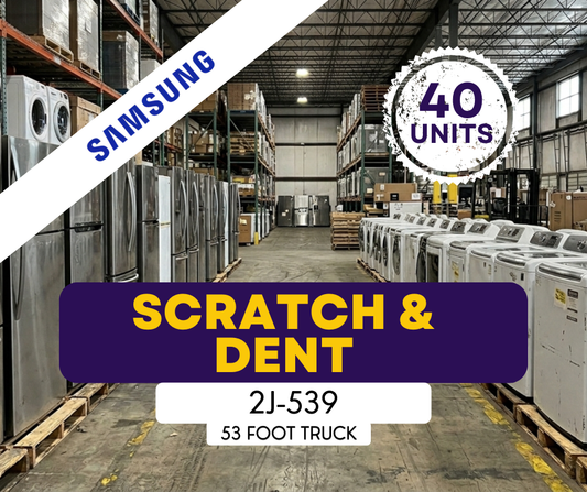 #2J-539 Liquidation Full Truckload of 40 Scratch and Dent Appliances in Fullerton, California