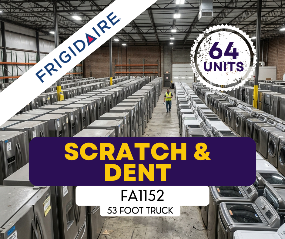#FA1152 Liquidation Full Truckload of 64 Scratch and Dent Appliances in Easley, South Carolina