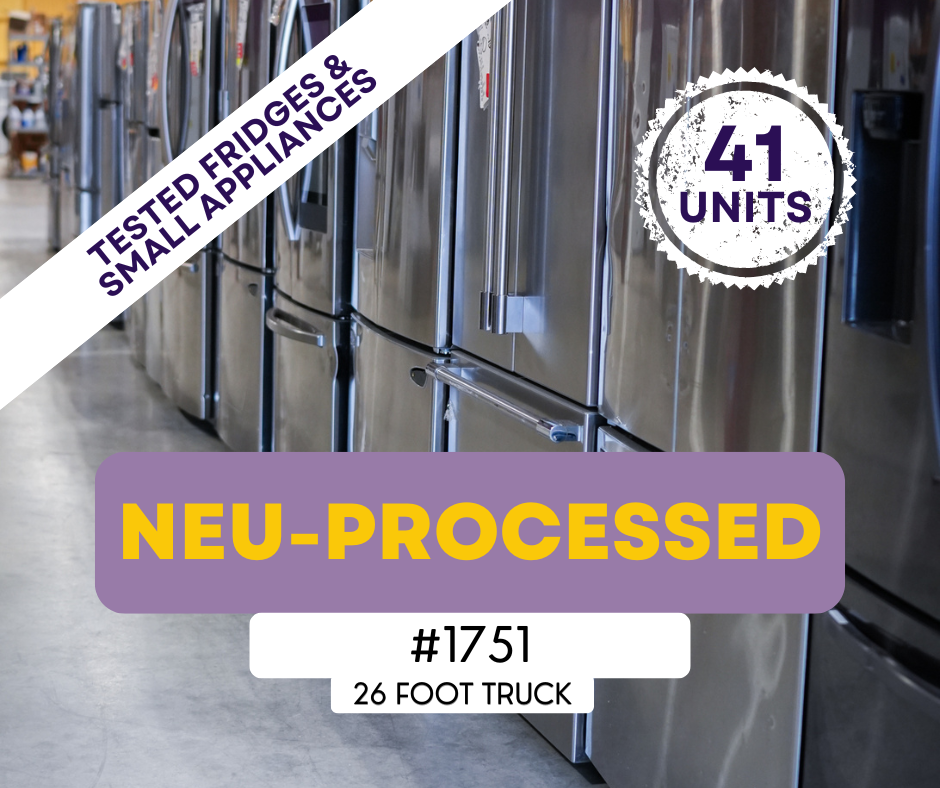#1751 Liquidation Half Truckload of 41 Neu Processed Appliances in Texas