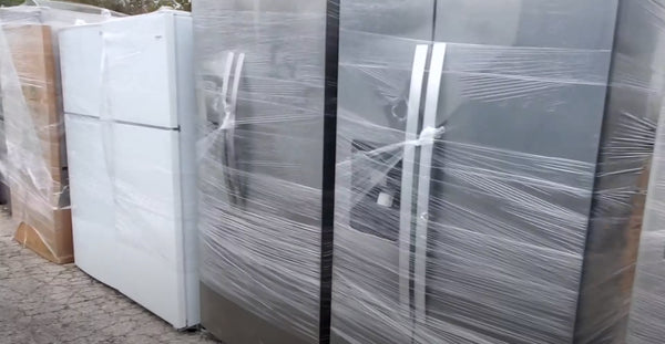 Customer Returned Refrigerators available for sale in bulk.