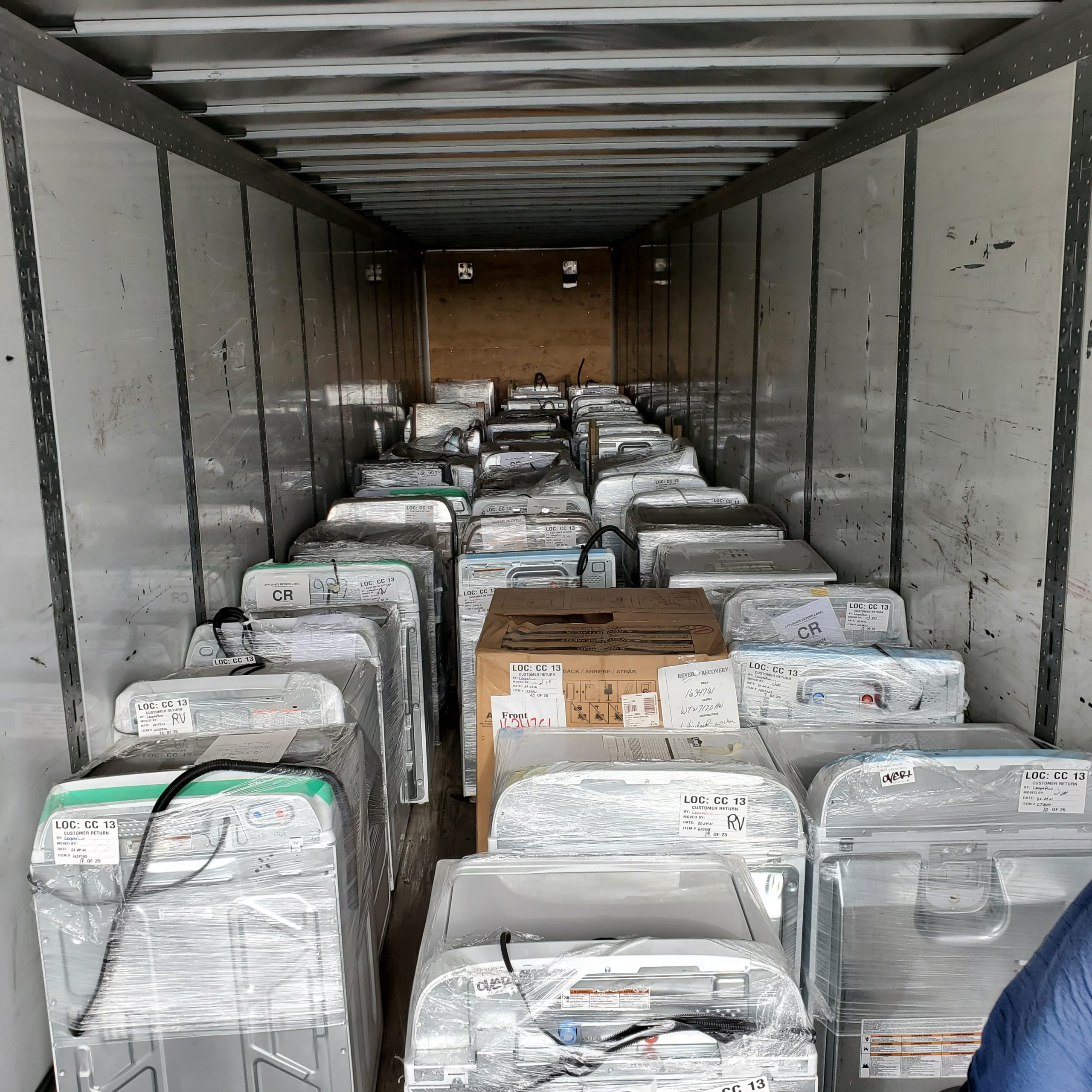 pictures of Another Example truckload from the Lowes customer return appliance program