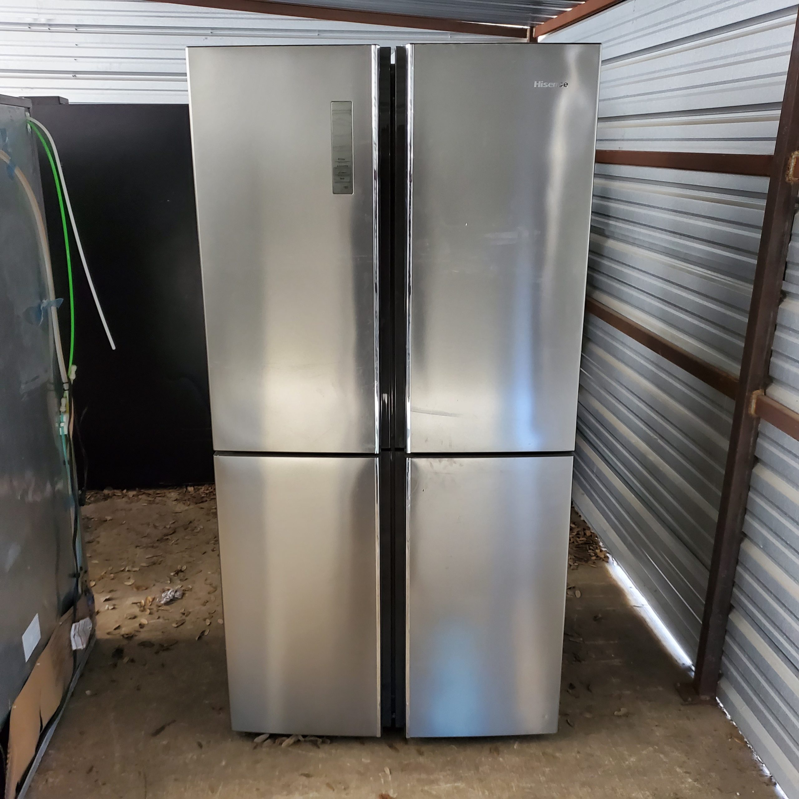 example picture of Hisense Stainless Steel French door refrigerator from our Salvage program.