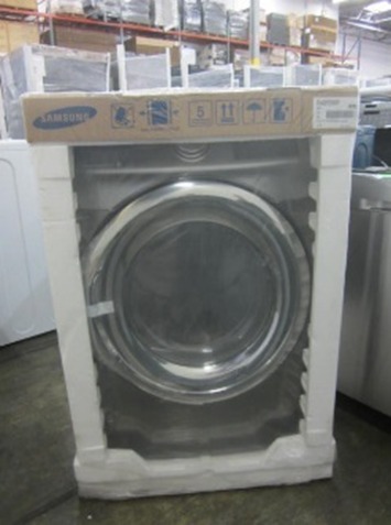 example pictures of Sometimes appliances are still in their packaging in the Samsung Scratch and Dent appliance program!