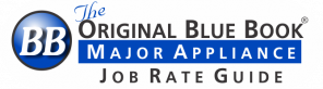 the original blue book major appliance job rate guide logo